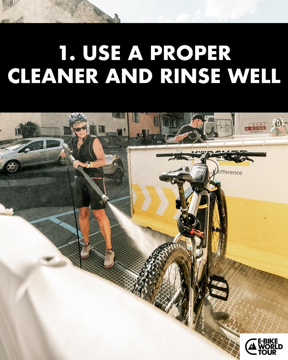 How to clean an E-Bike 1